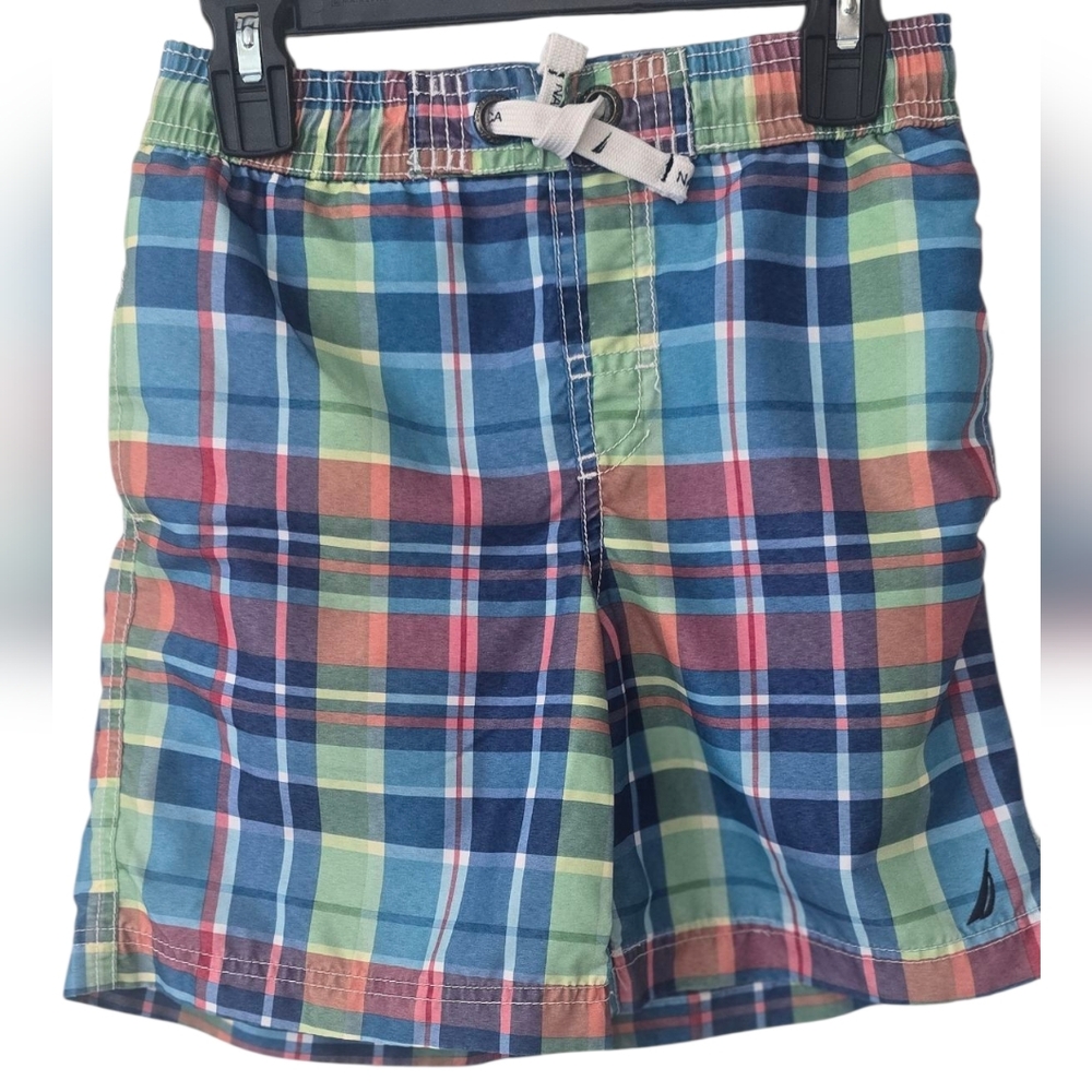 NauticaBoys  Plaid Swim Shorts Size M (5/6)
